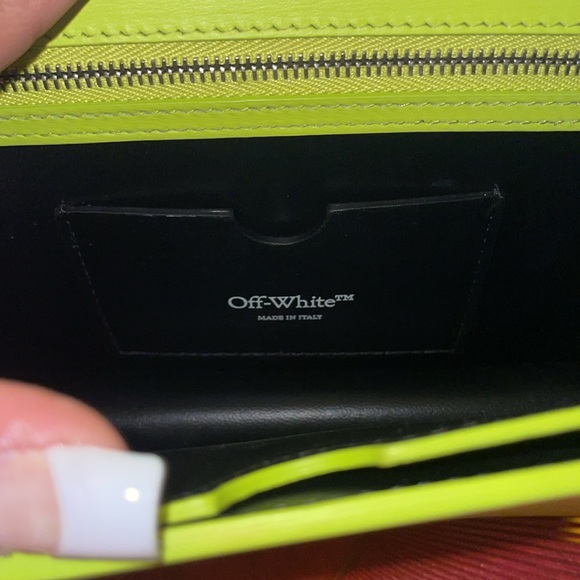 Authentic Off- White handbag
 Jitney 1.4 Top handle light green - Picture 5 of 11